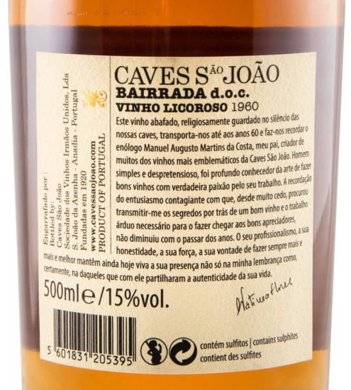 1960 Abafado Martins da Costa Caves São João 50cl