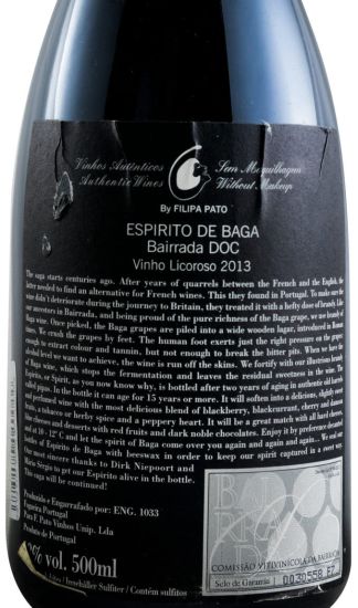2013 Liqueur Wine Filipa Pato Espírito de Baga Uma Saga 50cl