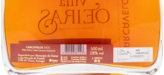 2009 Carcavelos Villa Oeiras Colheita tinto 50cl