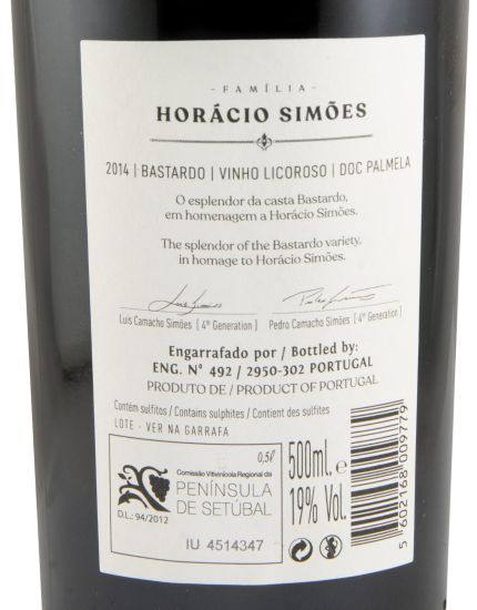 2014 Licoroso Horácio Simões Heritage Bastardo 50cl