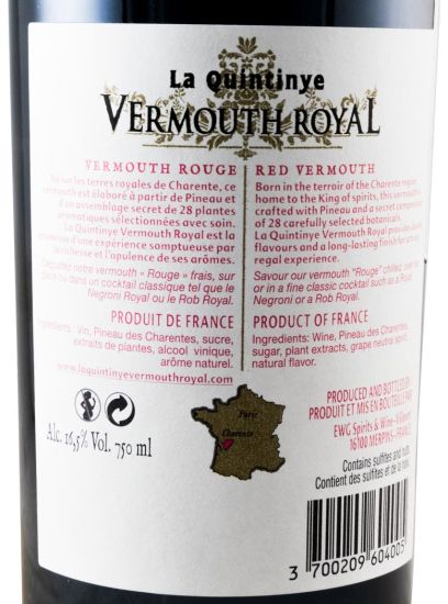 La Quintinye Vermouth Royal Rouge
