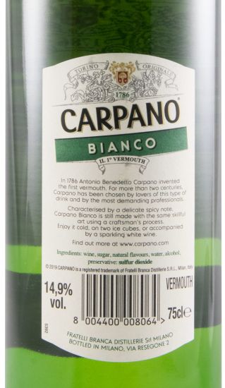 Vermouth Carpano Bianco