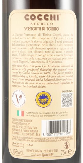 Vermute Cocchi Storico Vermouth di Torino