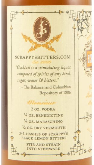 Bitter Scrappy's Black Lemon 14,7cl