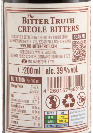 Bitter Truth Creole 20cl