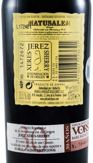 Gonzalez Byass Matusalem 30 years 37.5cl