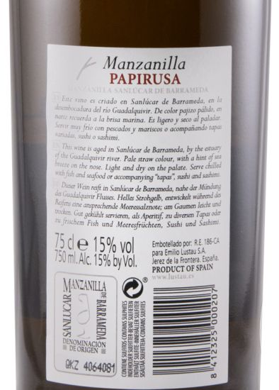 Jerez Lustau Papirusa Manzanilla