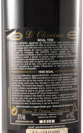 1958 Madeira D'Oliveiras Boal
