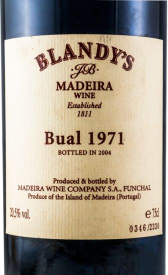 1971 Madeira Blandy's Bual