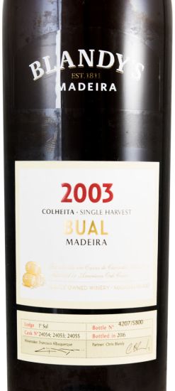 2003 Madeira Blandy's Bual Colheita 50cl