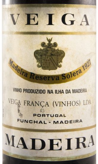 1927 Madeira Veiga França Sercial Solera Reserva