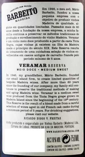 Madeira Barbeito Veramar Boal 5 years
