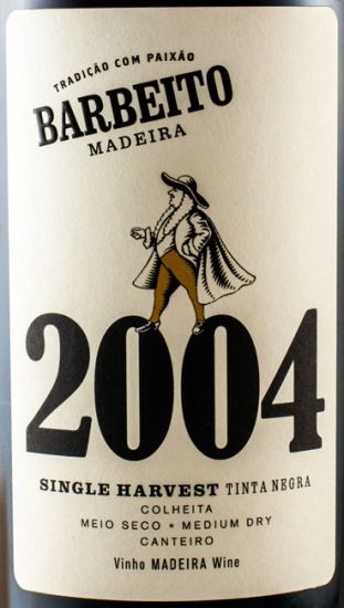 2004 Madeira Single Harvest Barbeito Meio Seco 50cl