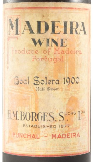 1900 Madeira H. M. Borges Boal Solera
