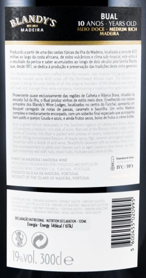Madeira Blandy's Bual 10 years 3L