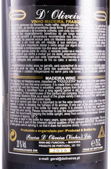 1977 Madeira D'Oliveiras Sercial