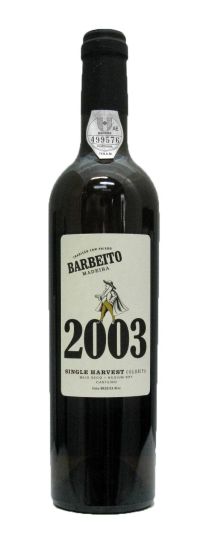 2003 Madeira Barbeito Single Harvest 50cl