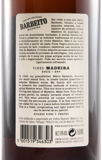 Madeira Barbeito Seco 3 years