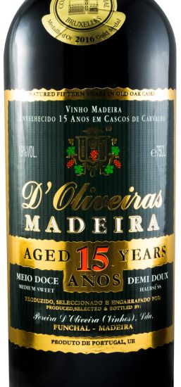 Madeira D'Oliveiras Medium Rich 15 years