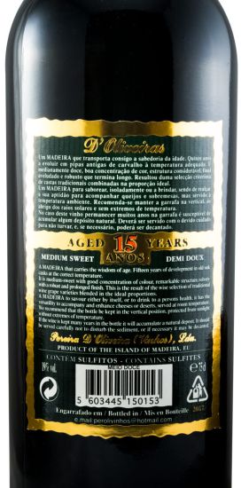 Madeira D'Oliveiras Medium Rich 15 years