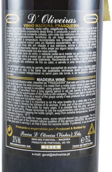 1988 Madeira D'Oliveiras Terrantez