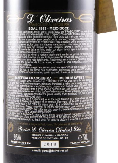 1993 Madeira D'Oliveiras Boal