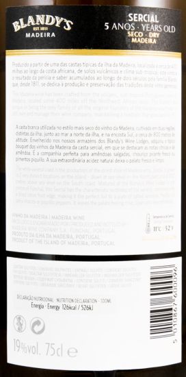 Madeira Blandy's Sercial 5 years