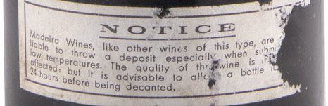 1930 Madeira Veiga França Sercial Solera