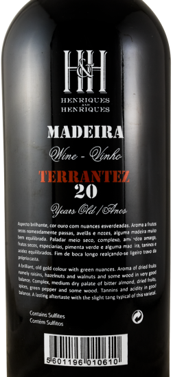 Madeira Henriques & Henriques Terrantez 20 years