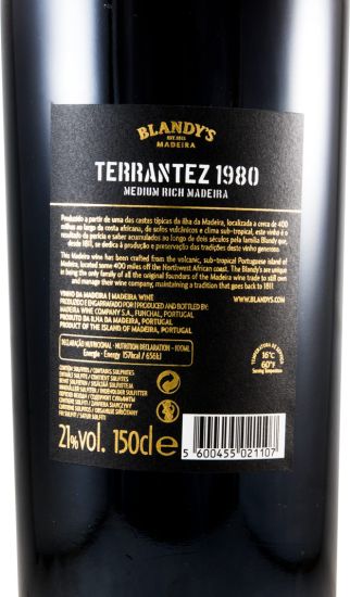 1980 Madeira Blandy's Terrantez Vintage 1,5L