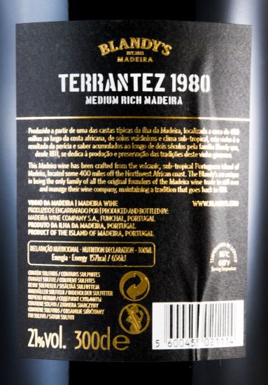 1980 Madeira Blandy's Terrantez Vintage 3L
