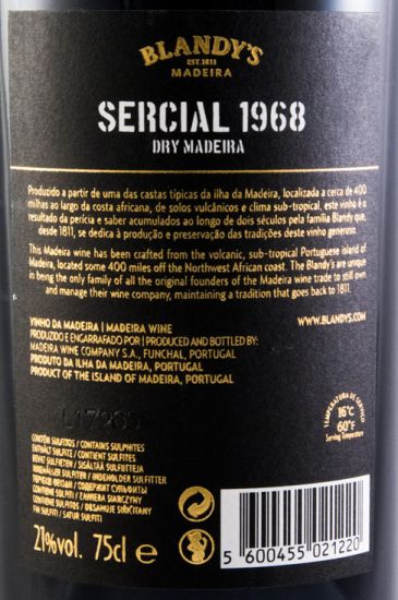 1968 Madeira Blandy's Sercial