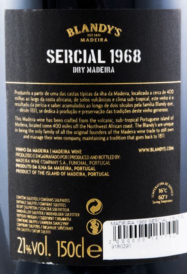 1968 Madeira Blandy's Sercial 1,5L