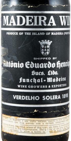 1898 Madeira António Eduardo Henriques Verdelho Solera
