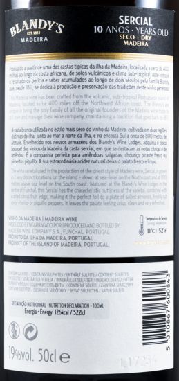 Madeira Blandy's Sercial 10 years 50cl