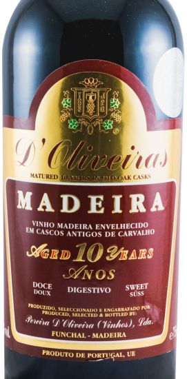 Madeira D'Oliveiras Doce 10 years
