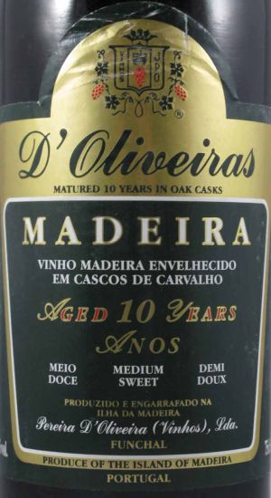 Madeira D'Oliveiras Medium Rich10 years