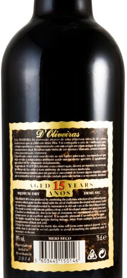Madeira D'Oliveiras Meio Seco 15 anos
