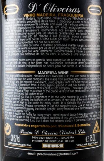 1932 Madeira D'Oliveiras Verdelho