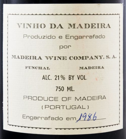 1933 Madeira Leacock's Malvazia