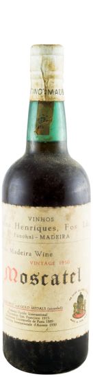 1950 Madeira Vinhos Justino Henriques Moscatel Vintage