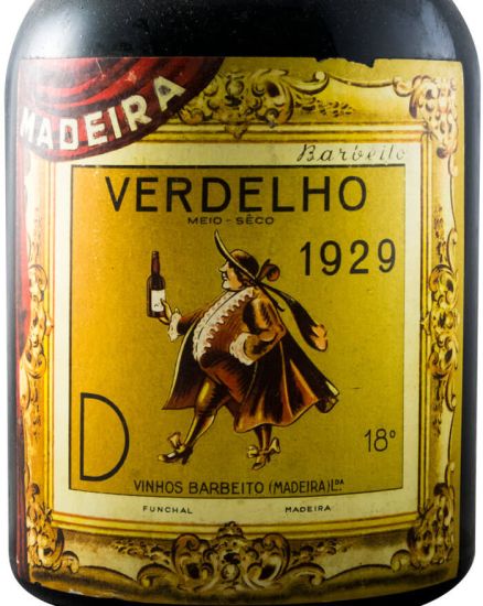 1929 Madeira Barbeito Verdelho