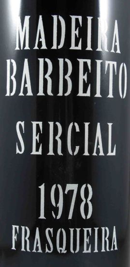 1978 Madeira Barbeito Sercial Frasqueira
