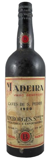 1920 Madeira H. M. Borges Caves de S. Pedro Doce