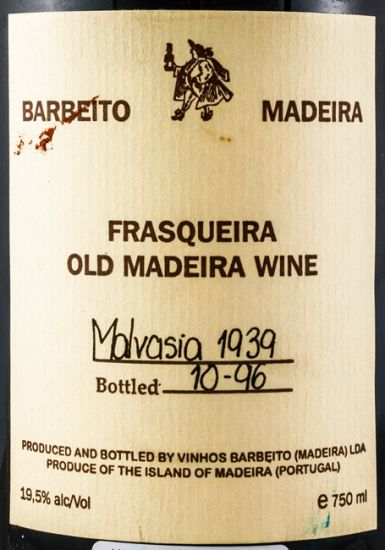 1939 Madeira Barbeito Malvasia