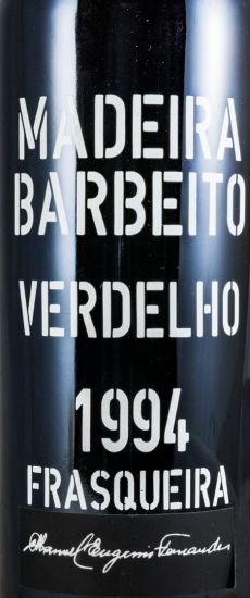 1994 Madeira Barbeito Manuel Eugénio Fernandes Verdelho Frasqueira