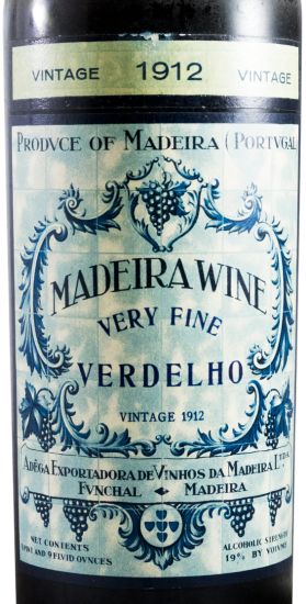 1912 Madeira Adega Exportadora dos Vinhos da Madeira Verdelho