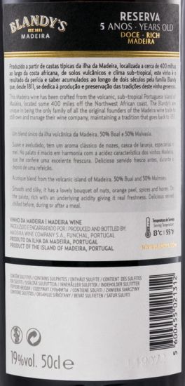 Madeira Blandy's Reserva 5 years 50cl