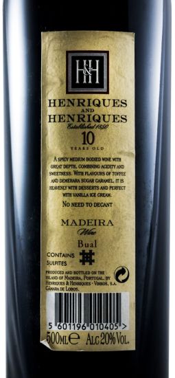 Madeira Henriques & Henriques Bual 10 anos 50cl