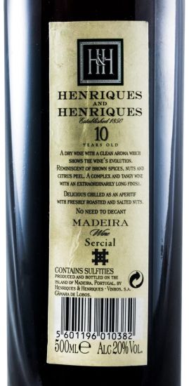 Madeira Henriques & Henriques Sercial 10 years 50cl